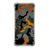 Capa Capinha Personalizada Celular Camuflado Laranja Masc15