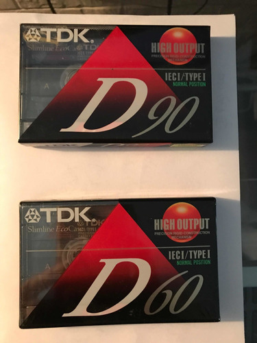 Cassette Tdk Hoght Output D 60 Y D 90 Ieci Type I Originales