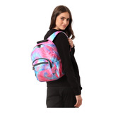 Mochila Escolar Totto Tempera Rpet Glitter Rosado Fritz