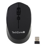 Mouse Óptico Inalámbrico Techzone Usb 1600 Dpi- Colores