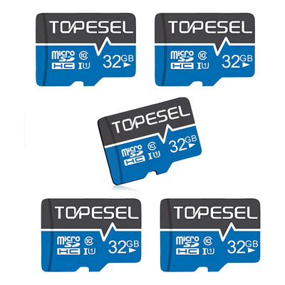 Micro SD 32GB Topesel Clase 10 UHS-I Resistente Agua y Golpes 5 Piezas | Envío gratis