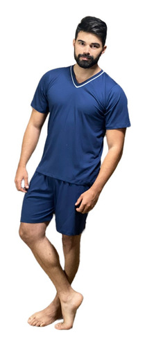Pijama Masculino Curto 100% Algodão