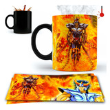 Taza Magica Ikki Fenix 325ml Saint Seiya Caballeros Zodiaco 