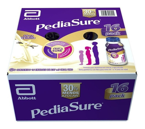 Suplemento Alimenticio Niños/ Vainilla Pediasure 16pzs Msi