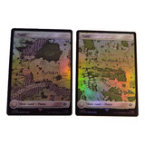 2 Cartas Magic Lord Of The Rings Plains Lands (foil) Mtg