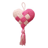 Llavero Souvenir Corazón Amigurumi Crochet, Hecho A Mano!