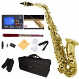 Saxofon Alto Sax Dorado Cecilio Mendini + Accesorios