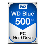 Wd Blue - Disco Duro De Escritorio De 500 Gb, Clase Sata De.