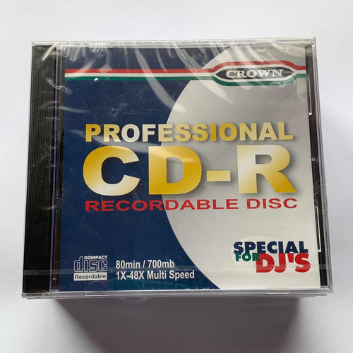 Cd-r Crown 80 Min 700 Mb