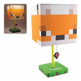 Minecraft Fox Lamp Paladone Steve Creeper Zorro Lampara