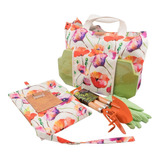 Kit De Jardinería Delantal Bolso Con Guantes Y  Herramientas