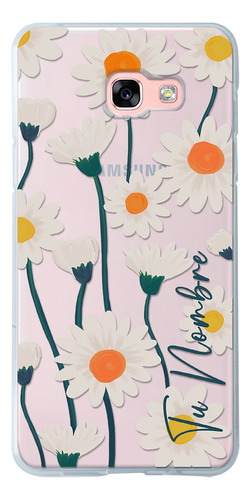 Funda Para Galaxy Para Mujer Flores Margaritas Con Nombre