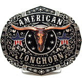 Fivela Cowboy Rodeio American Longhorn Original Especial