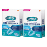 Kit X2 Corega Tabs Limpiadoras Pro-ortodoncia X30u