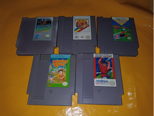 5 Video Juegos Cartuchos Para Nintendo Nes Originales 