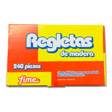 Regletas De Madera Fime 240 Piezas