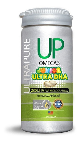 Omega Up Ultrapure Junior Ultra Dha (30 Cápsulas)