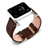 Pulseira Para Apple Watch Couro Liso 38mm 40mm 42mm 44mm