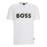 Playera Boss Para Hombre De Punto De Algodón Con Logo