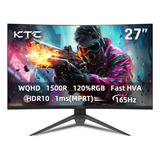 Monitor Curvo Para Juegos De 27 165hz, 2k 1440p 144hz