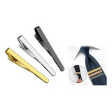 Pasador De Corbata De Metal Con Clip De Resorte 3 Pcs