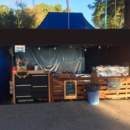 Gazebo Simil Food Truck Gastronomico De Parrilla (para Usar)