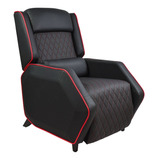 Sillon Reclinable Gamer Reposet Individual Tapizado Vinipiel