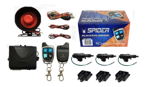 Alarma Spider Sr-2500 3 Actuadores 3 Seguros