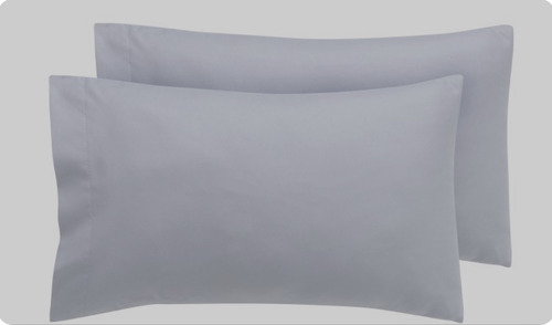 Fundas De Almohadas 50x70 Cm Tacto Super Suave Pack X 2 V/c