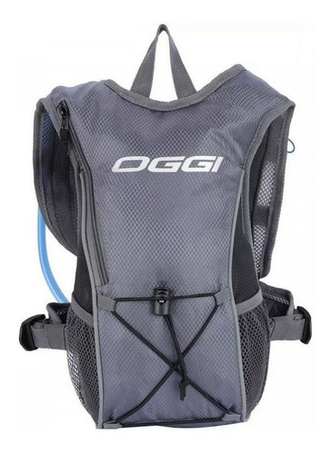 Mochila Hidratação C/ Bolsa D`água Bike 1 L Oggi Hacker Mtb Cor Preto