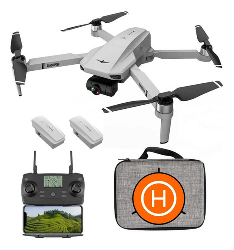 Drone Kf102 Com Camera 4k Gps Gimgal 2 Baterias + Maleta 