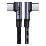 2m Doble L 90° Carga Rapida 100w Cable Usb C A Tipo C Ugreen