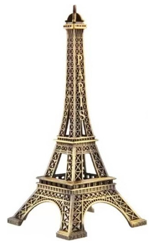 París Torre Eiffel 8 Cm Replica Decorativa Metálica Bronce 
