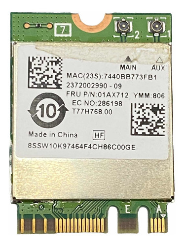 Tarjeta Wifi Lenovo Yoga 730-13ikb Original