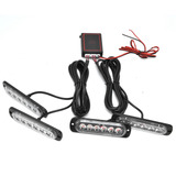 Luces Led De Emergencia Para Coche, 4 X 6 Luces Led Sincroni