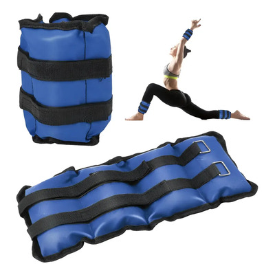 Pesas Fitness Par De Polainas Tobillos Una 3kg Cada Azul | MercadoLibre