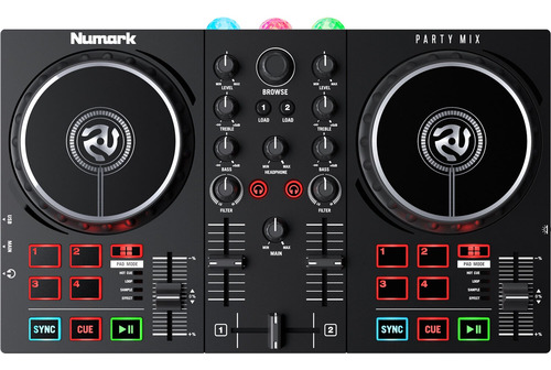 Numark Party Mix Ii Controlador Dj Led Light Show Open Box