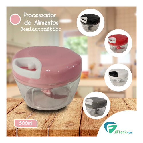 Mini Triturador Processador Manual De Alimentos 3 Laminas