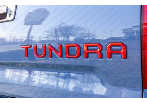  Emblema Letras Rojas Compuerta Trasera Toyota Tundra 14-21 Foto 6