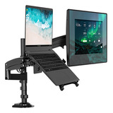 Base Doble Para Monitor Y Laptop Ergonomica Y Pantalla 32 In