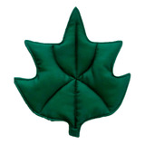 Almofada Formato Folha Decorativa Verde 40cm Cor Verde-escuro Desenho Do Tecido Folha Decorativa Verde Natureza