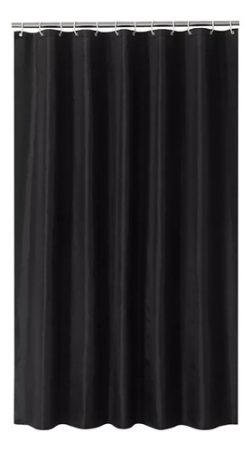Cortina Negra Ducha De Baño Moderna 180x180cm 