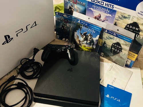 Ps4 Slim 1tb , En Caja , Buen Estado, +4 Juegos +fifa