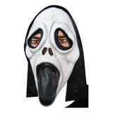 Máscara De Scream Látex Con Capucha Halloween