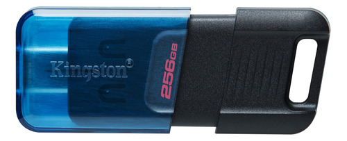 Memoria Usb Kingston Datatraveler 80 M 256gb Usb-c 3.2 Azul