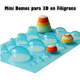 Mini Domos 3d Para Papel Filigrana Quilling