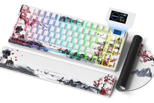 Teclado Womier Sk80 Pro Pantalla Oled Customizable