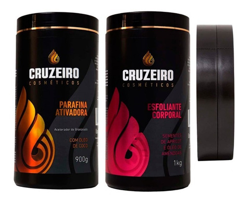 Parafina Cruzeiro + Esfoliante + Fita - Bronzeamento Natural