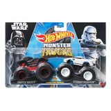 Hot Wheels Monster Trucks Darth Vader Y Stormtrooper Hwn68