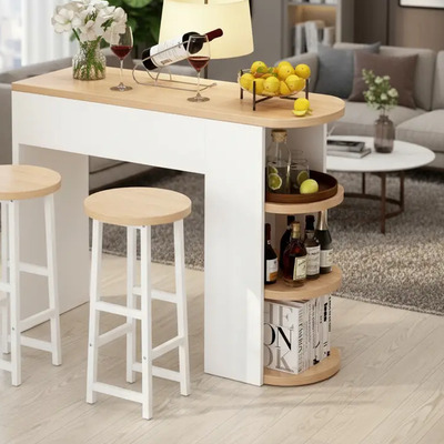 Mesa Alta Barra Cocina Desayunador Isla Combinacion | Meses sin interés